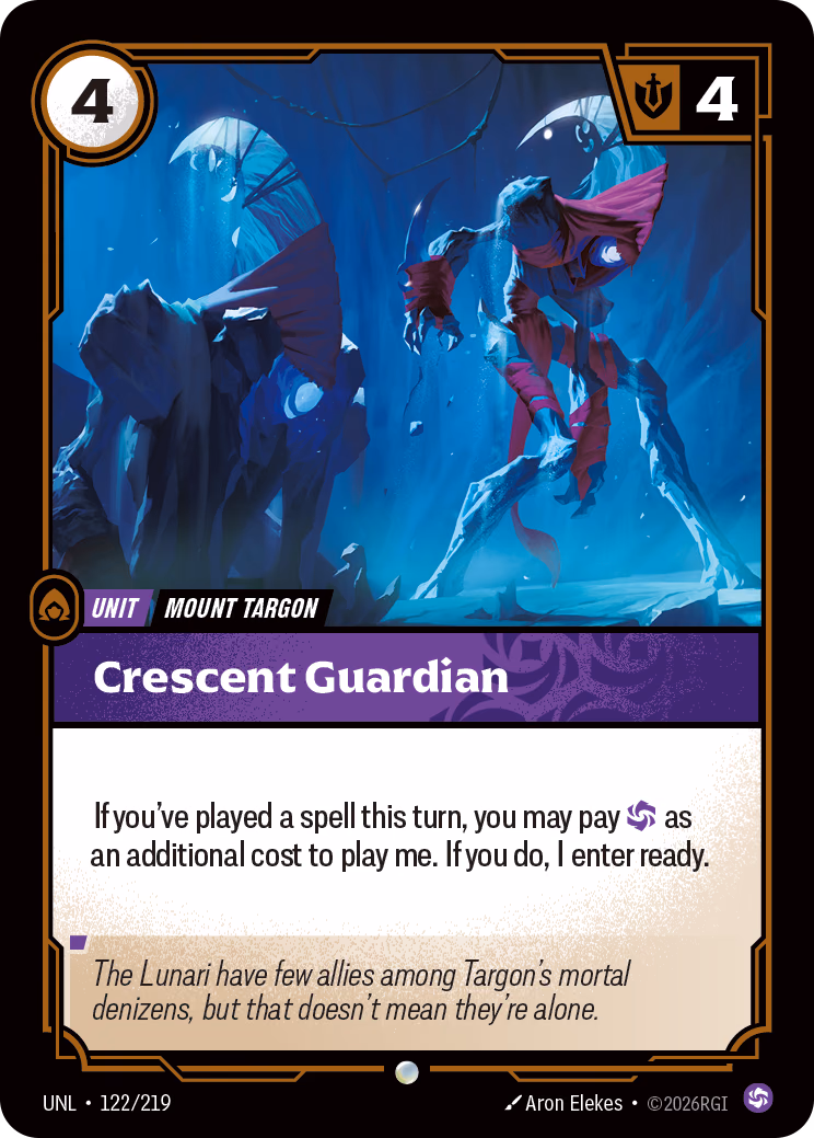 Crescent Guardian UNL-122/219 Riftbound card