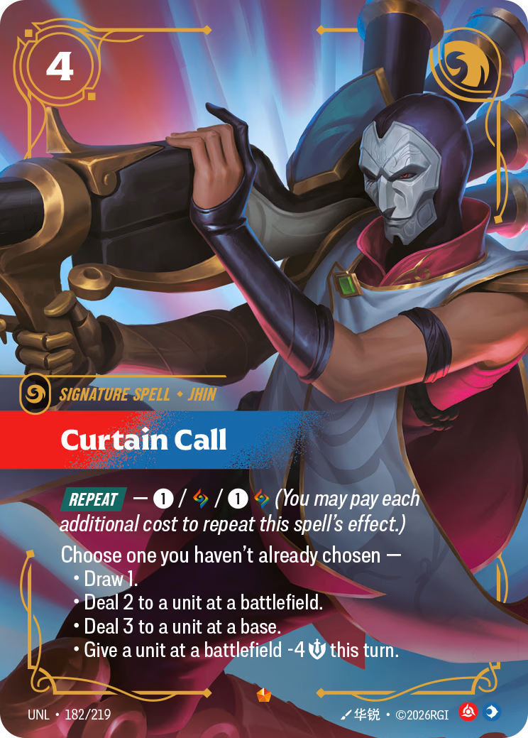 Curtain Call UNL-182/219 Riftbound card