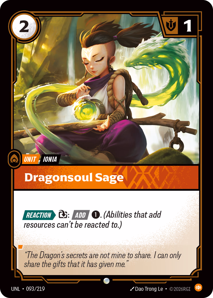 Dragonsoul Sage UNL-093/219 Riftbound card