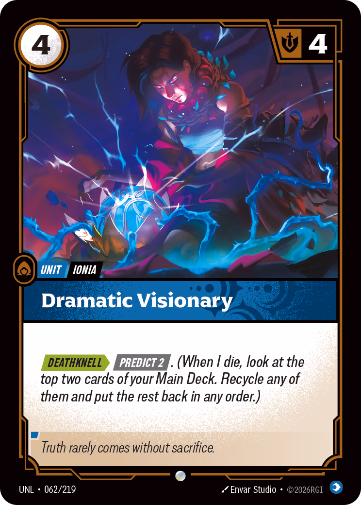Dramatic Visionary UNL-062/219 Riftbound card