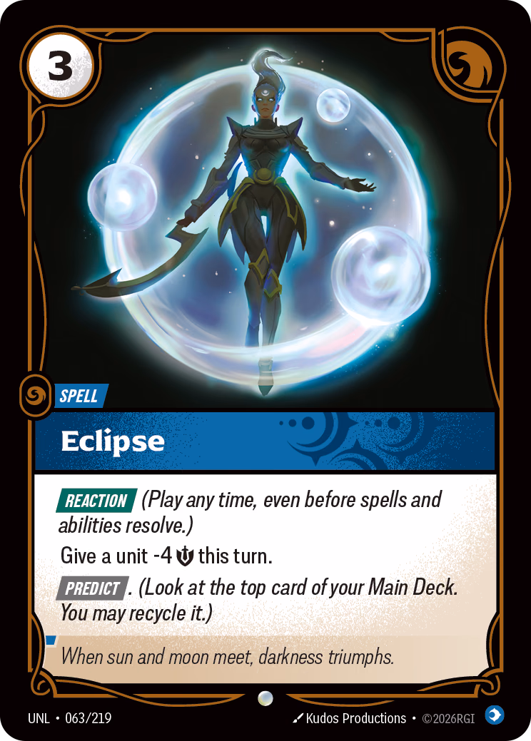 Eclipse UNL-063/219 Riftbound card