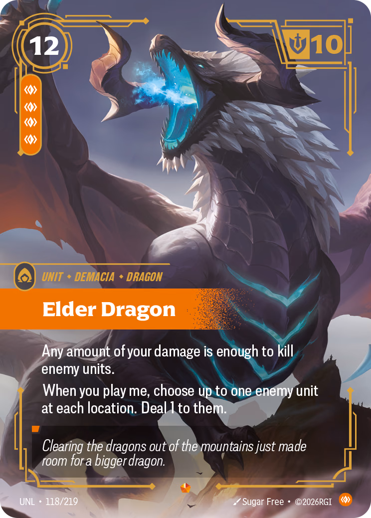 Elder Dragon UNL-118/219 Riftbound card