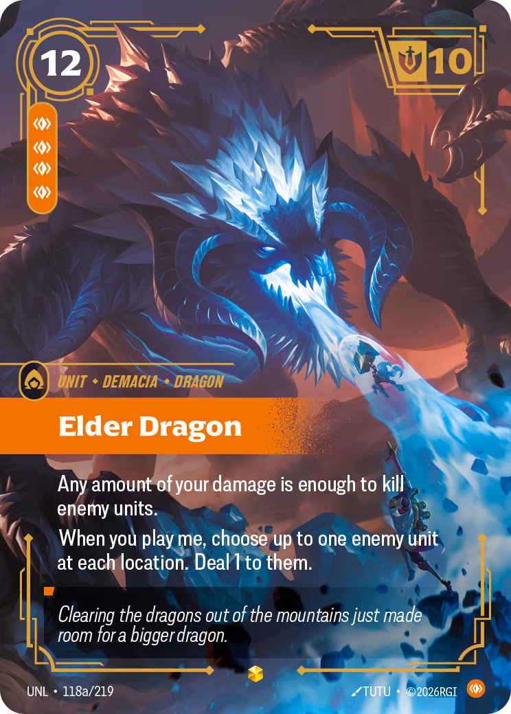 Elder Dragon UNL-118a/219 Riftbound card