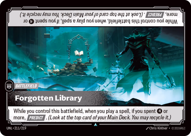 Forgotten Library UNL-211/219 Riftbound card