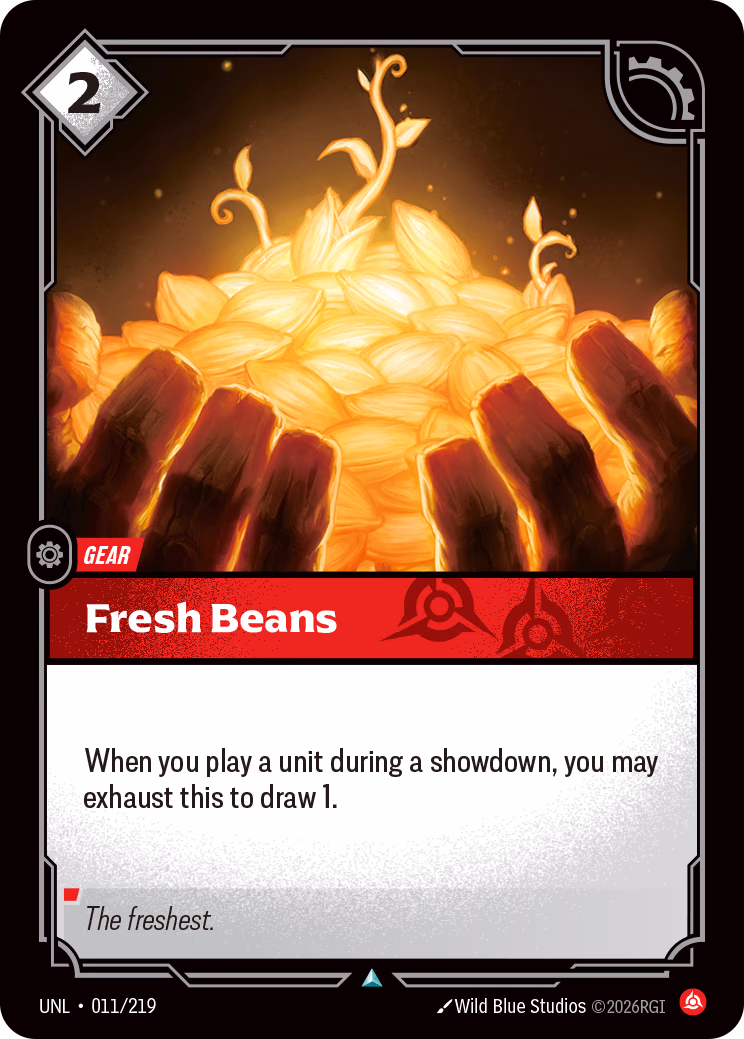 Fresh Beans UNL-011/219 Riftbound card