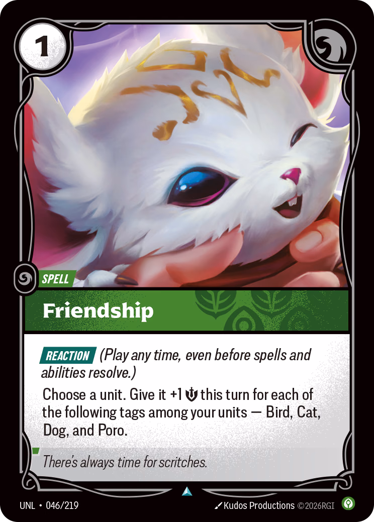 Friendship UNL-046/219 Riftbound card