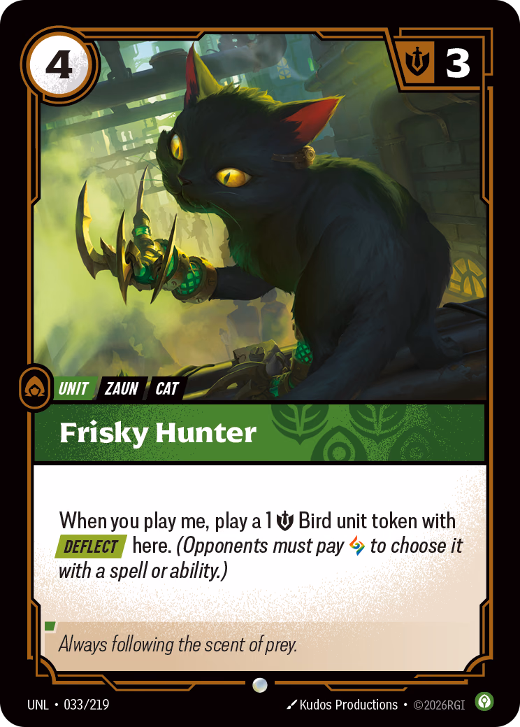 Frisky Hunter UNL-033/219 Riftbound card