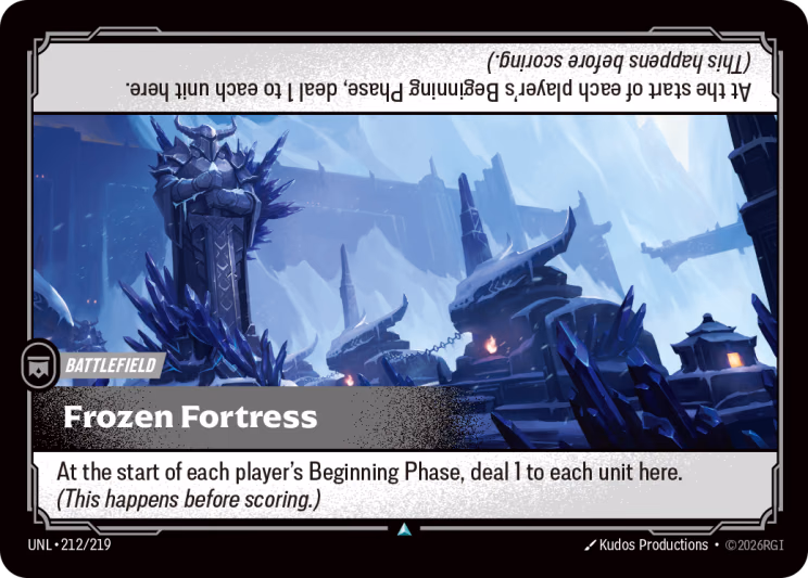 Frozen Fortress UNL-212/219 Riftbound card