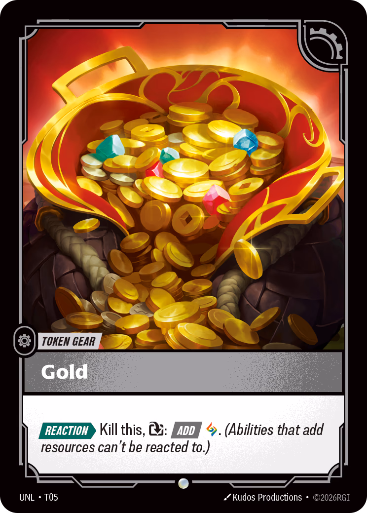 Gold UNL-T05 Riftbound card