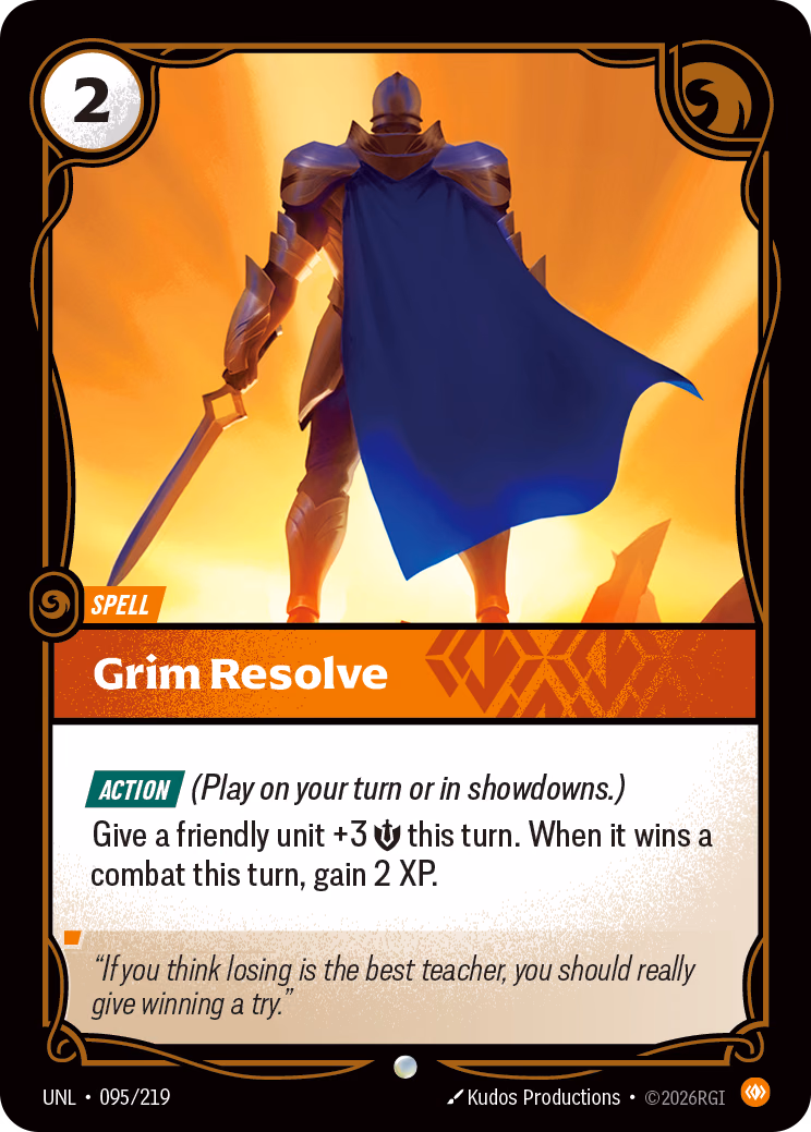 Grim Resolve UNL-095/219 Riftbound card