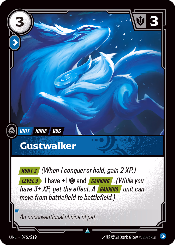 Gustwalker UNL-075/219 Riftbound card