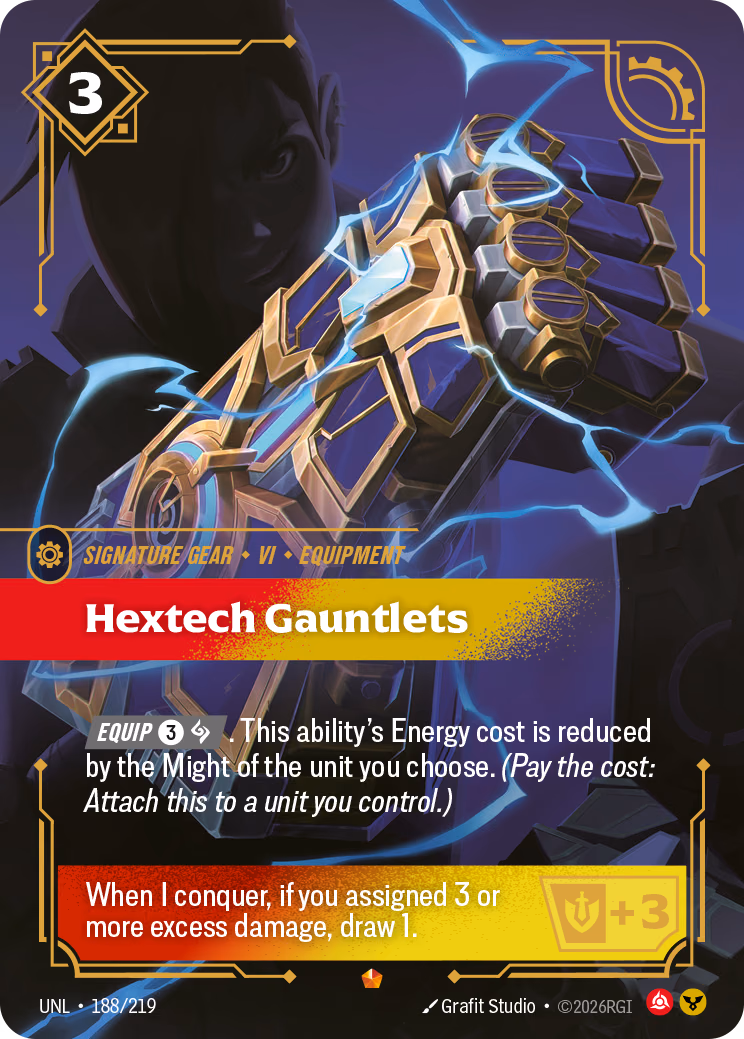 Hextech Gauntlets UNL-188/219 Riftbound card