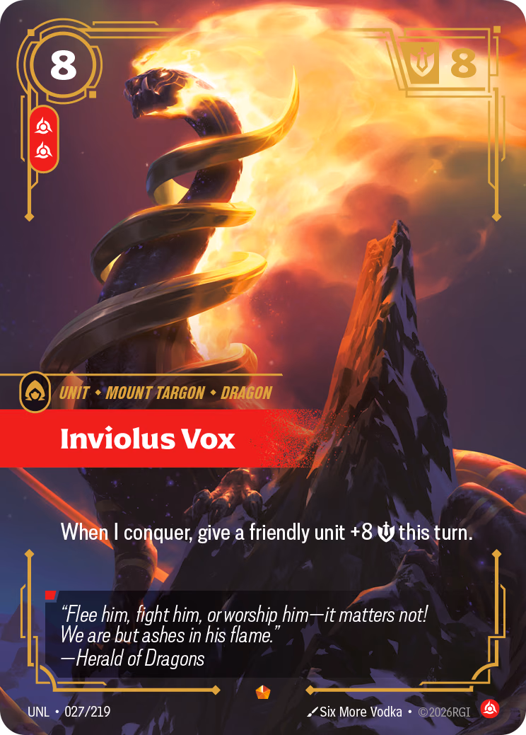 Inviolus Vox UNL-027/219 Riftbound card