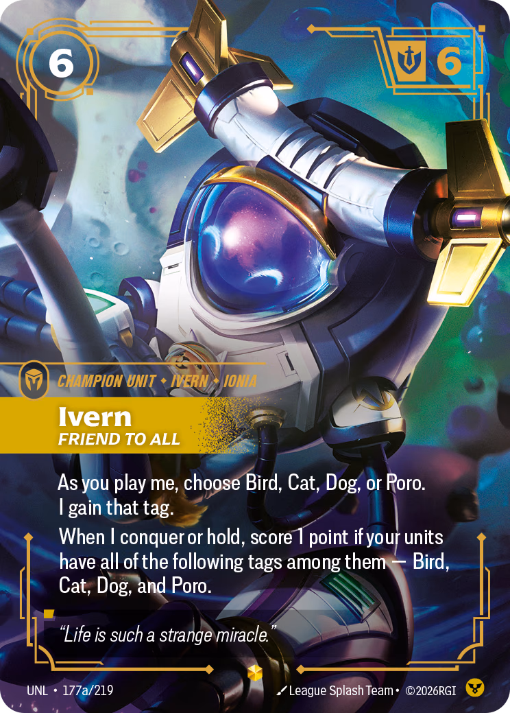 Ivern, Friend to All UNL-177a/219 Riftbound card