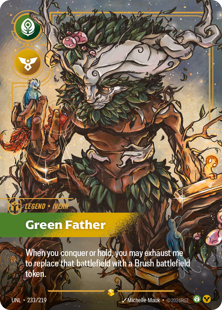 Ivern, Green Father UNL-233/219 Riftbound card