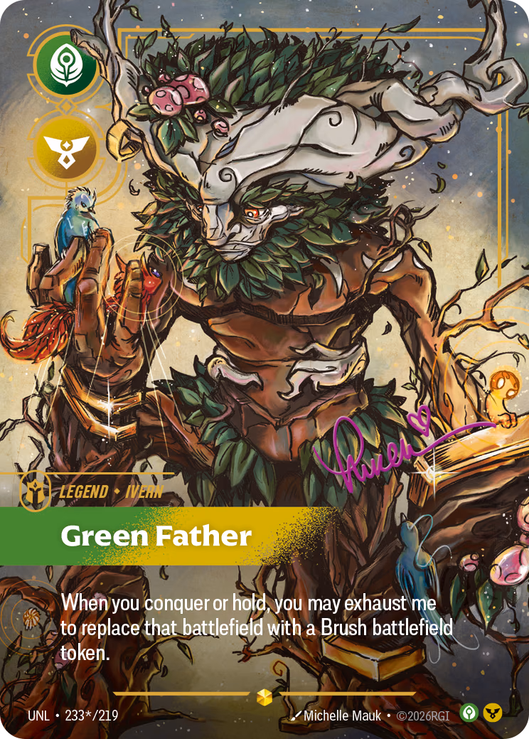 Ivern, Green Father UNL-233*/219 Riftbound card