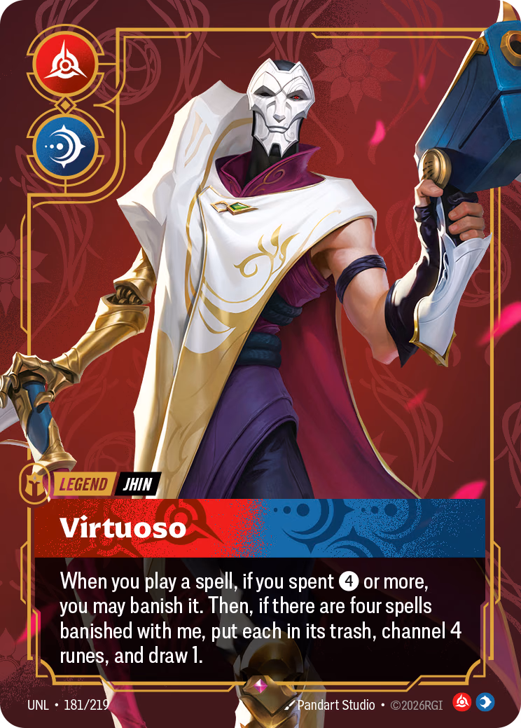 Jhin, Virtuoso UNL-181/219 Riftbound card