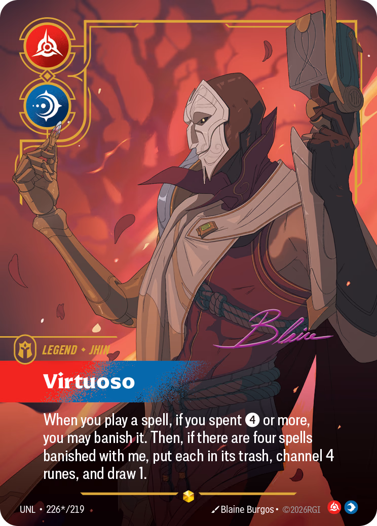 Jhin, Virtuoso UNL-226*/219 Riftbound card