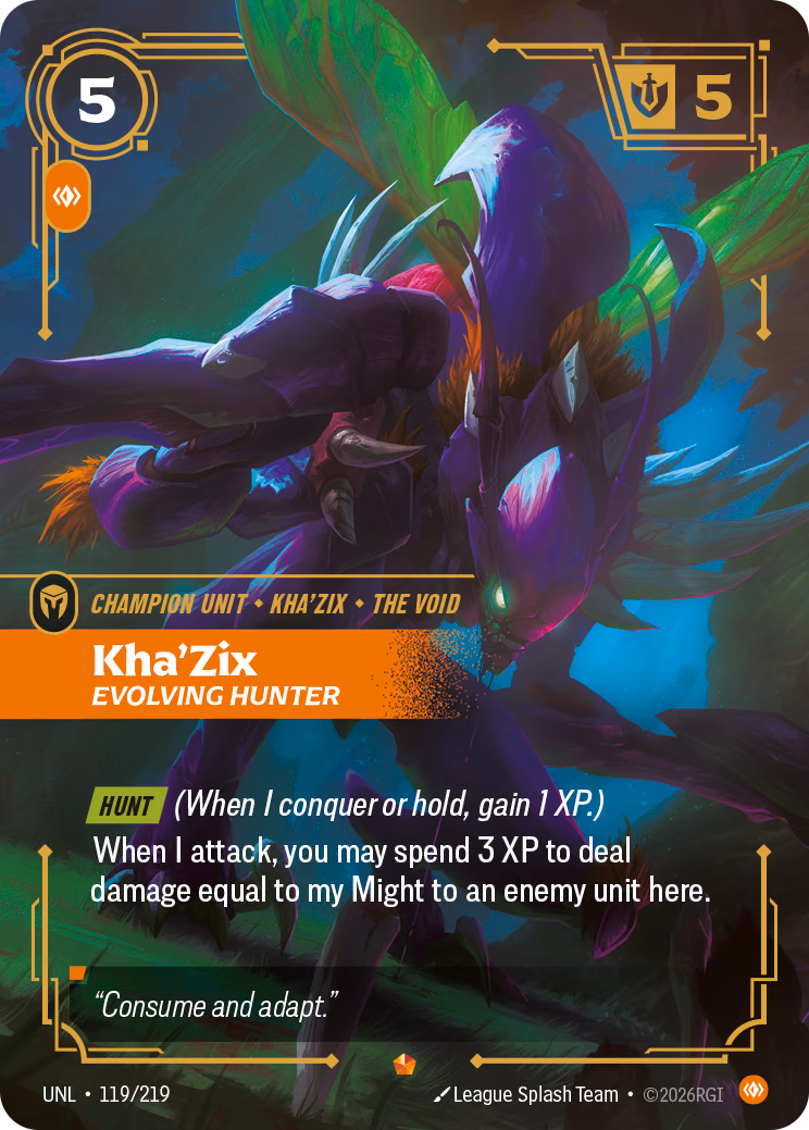 Kha'Zix UNL-119/219 Riftbound card