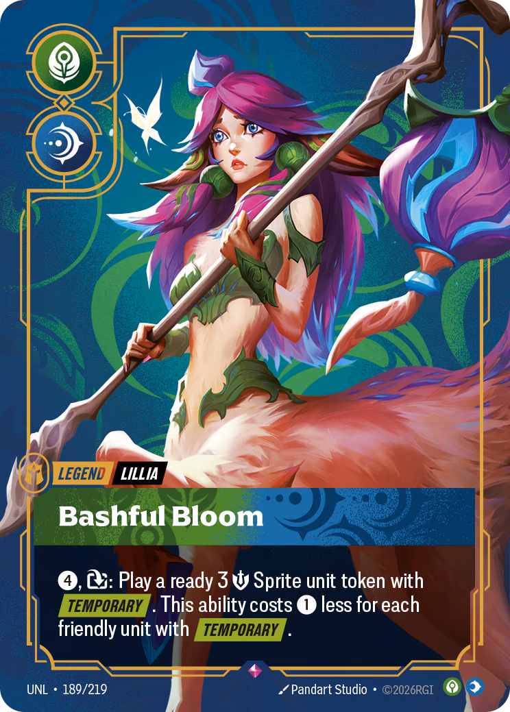 Lillia, Bashful Bloom UNL-189/219 Riftbound card
