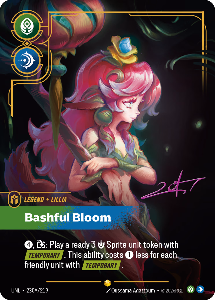 Lillia, Bashful Bloom UNL-230*/219 Riftbound card