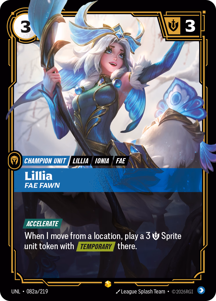 Lillia UNL-082a/219 Riftbound card