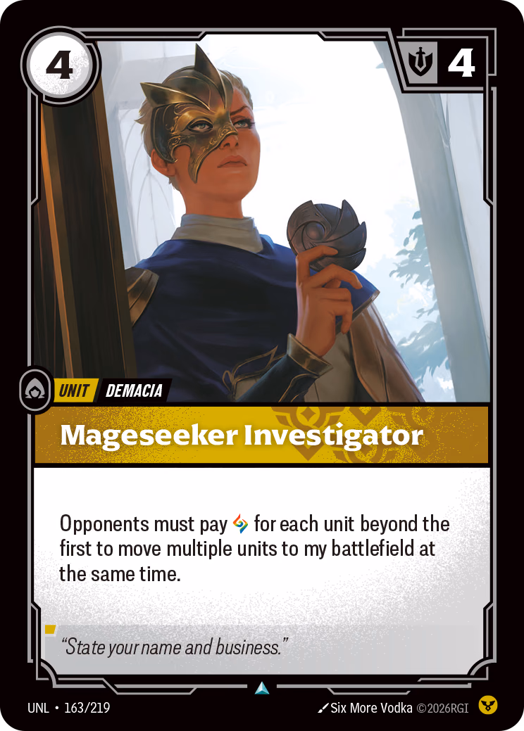 Mageseeker Investigator UNL-163/219 Riftbound card