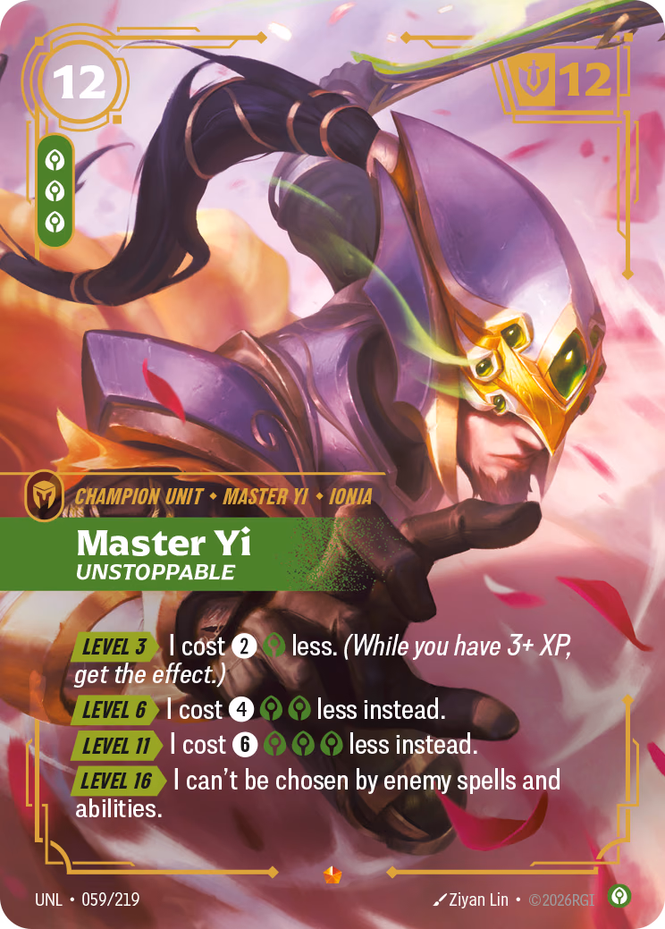 Master Yi UNL-059/219 Riftbound card