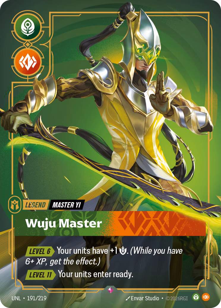 Master Yi, Wuju Master UNL-191/219 Riftbound card