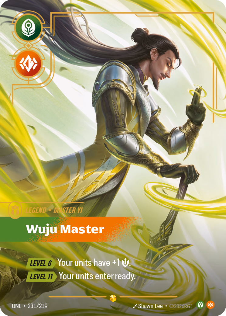 Master Yi, Wuju Master UNL-231/219 Riftbound card