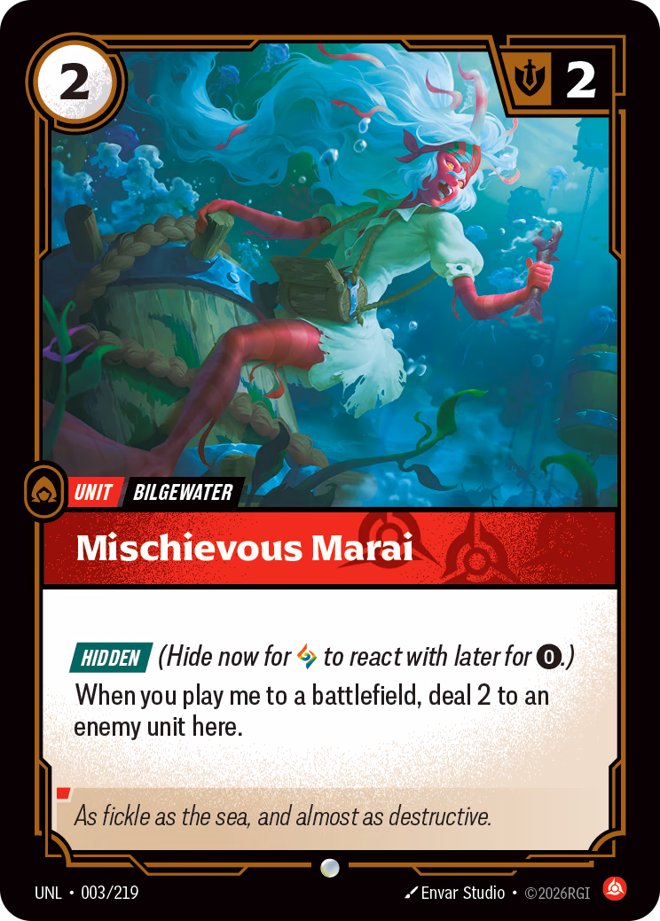 Mischievous Marai UNL-003/219 Riftbound card