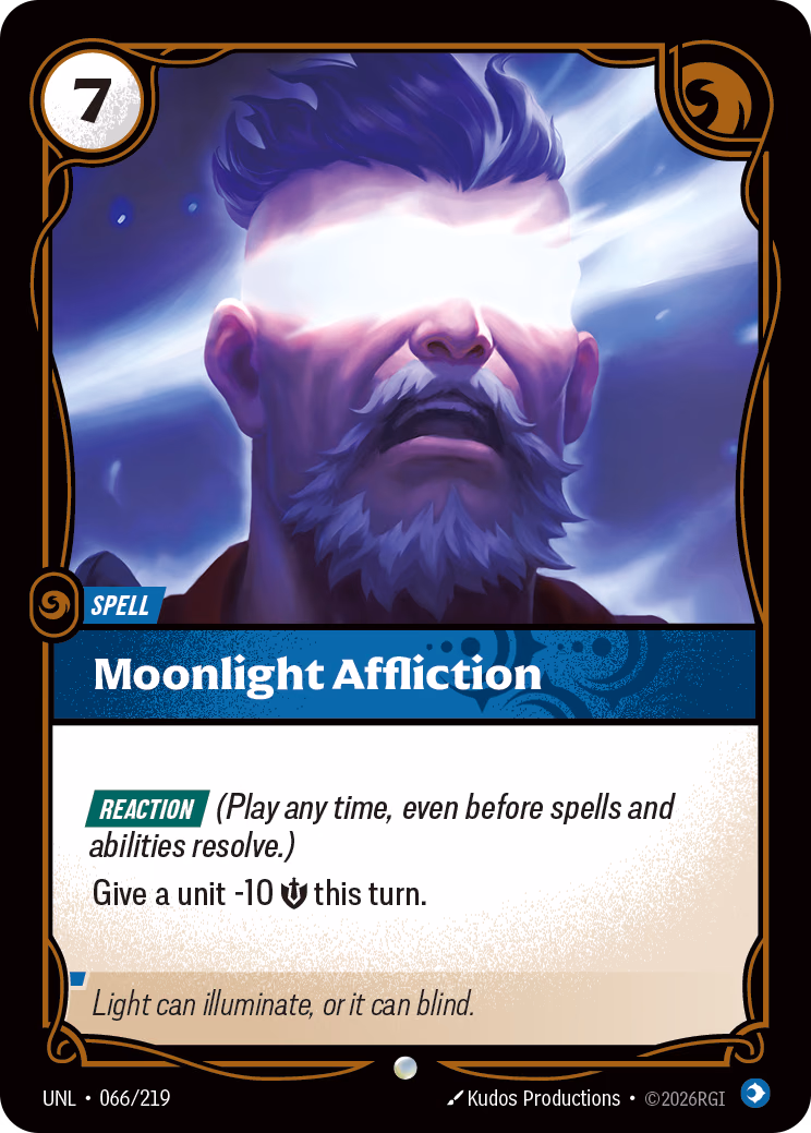 Moonlight Affliction UNL-066/219 Riftbound card