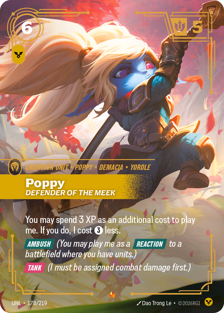 Poppy, Defender of the Meek UNL-178/219 Riftbound card