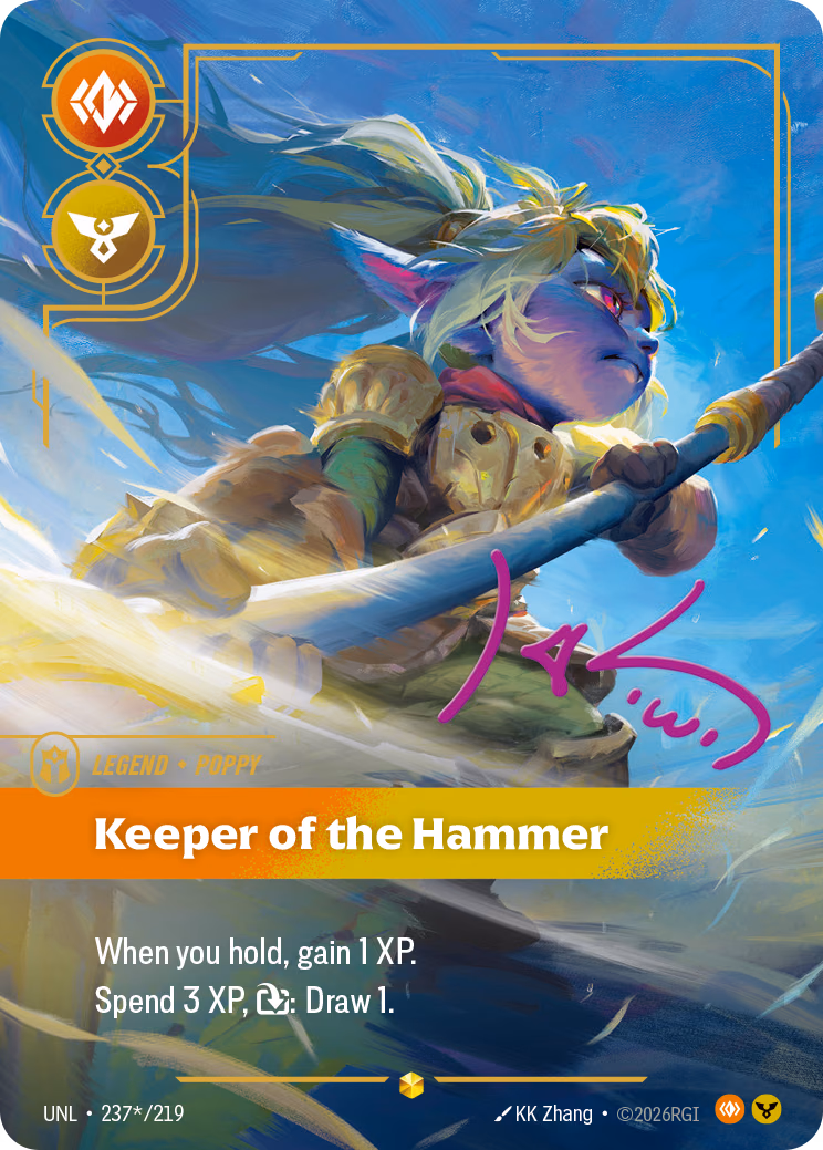 Poppy, Keeper of the Hammer UNL-237*/219 Riftbound card