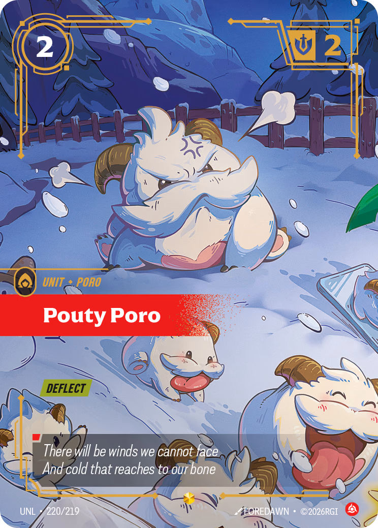 Pouty Poro UNL-220/219 Riftbound card