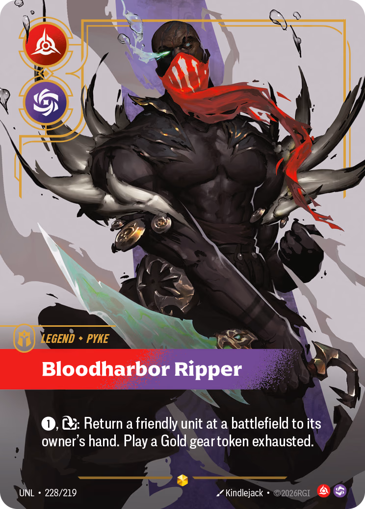Pyke, Bloodharbor Ripper UNL-228/219 Riftbound card