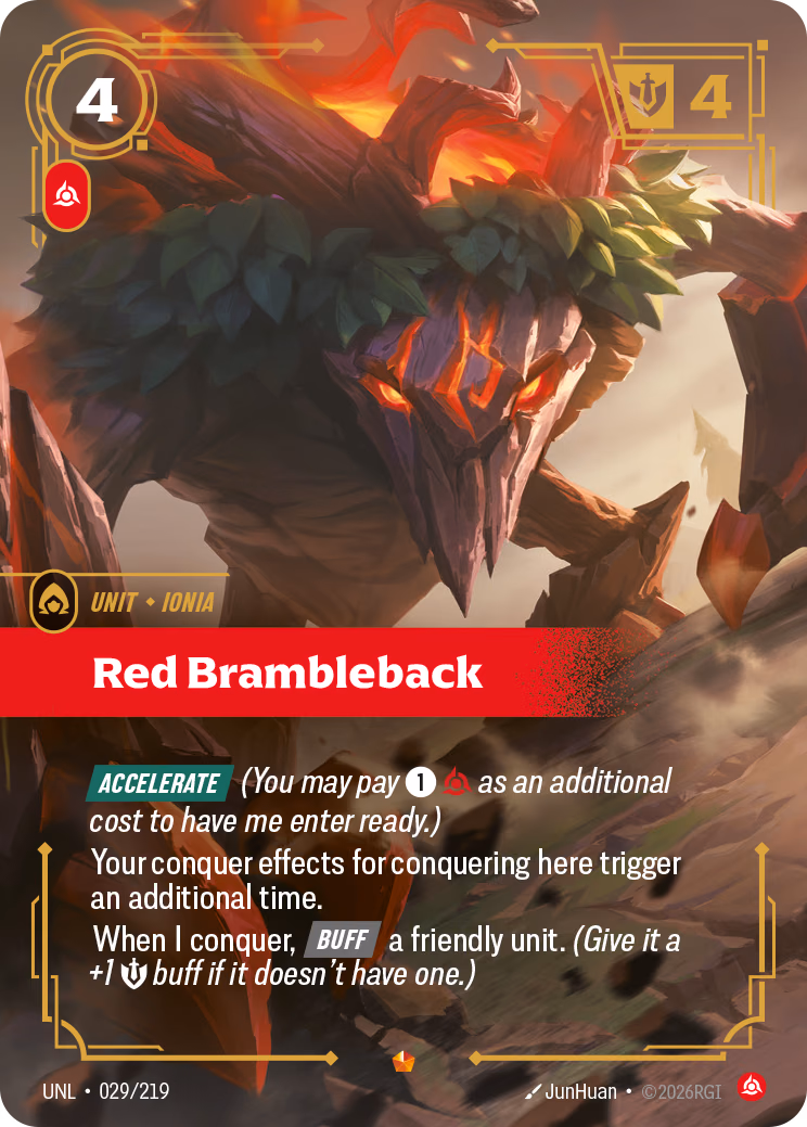 Red Brambleback UNL-029/219 Riftbound card