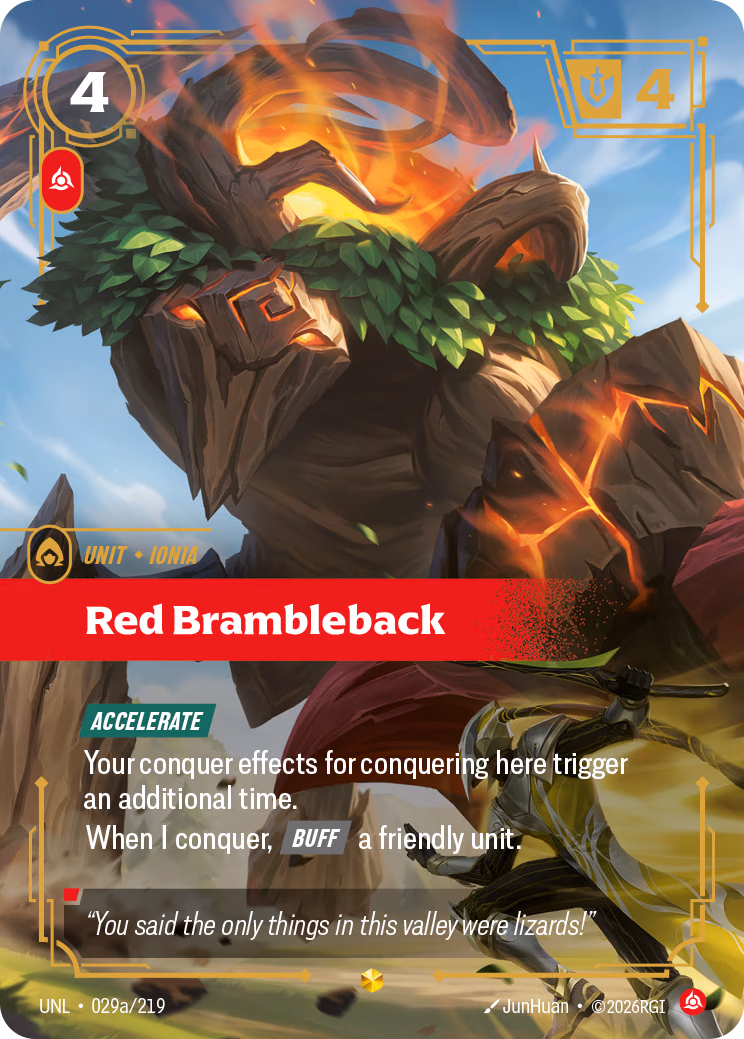 Red Brambleback UNL-029a/219 Riftbound card