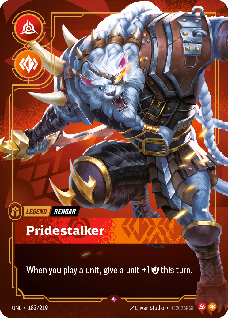 Rengar, Pridestalker UNL-183/219 Riftbound card