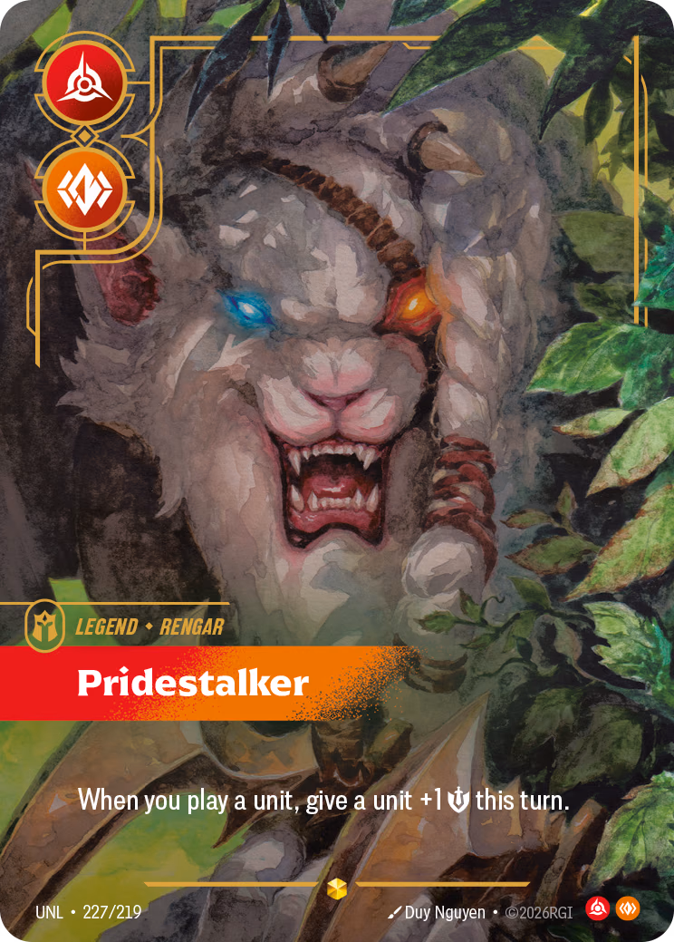 Rengar, Pridestalker UNL-227/219 Riftbound card