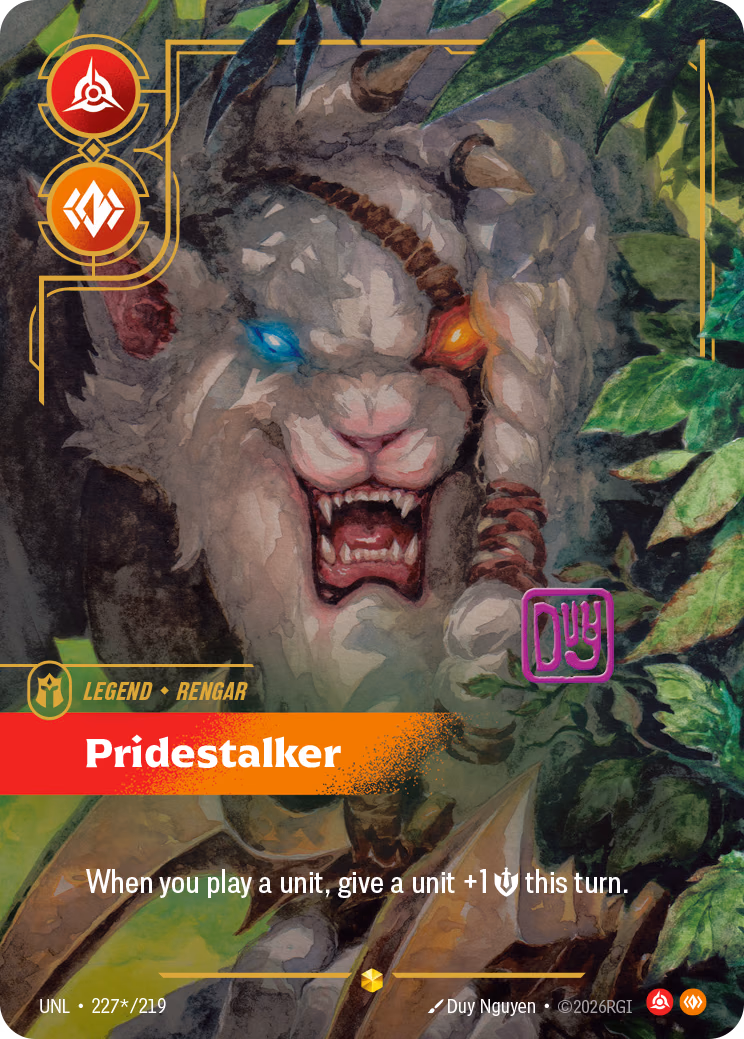 Rengar, Pridestalker UNL-227*/219 Riftbound card