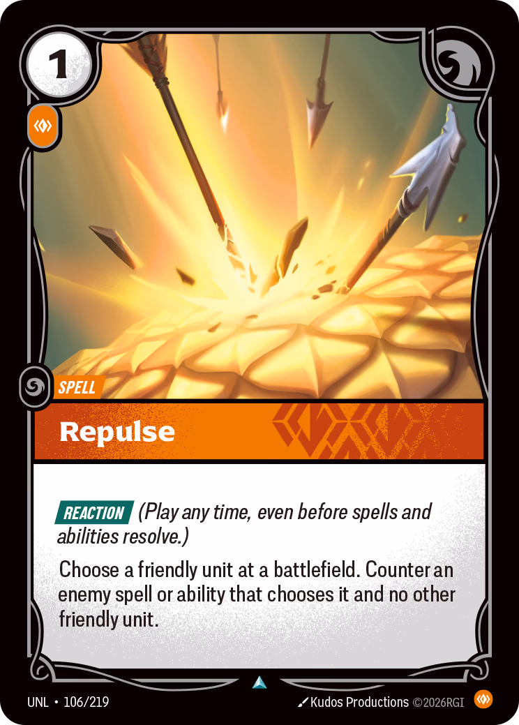 Repulse UNL-106/219 Riftbound card