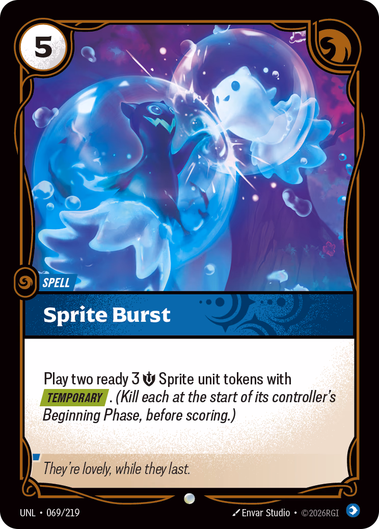 Sprite Burst UNL-069/219 Riftbound card