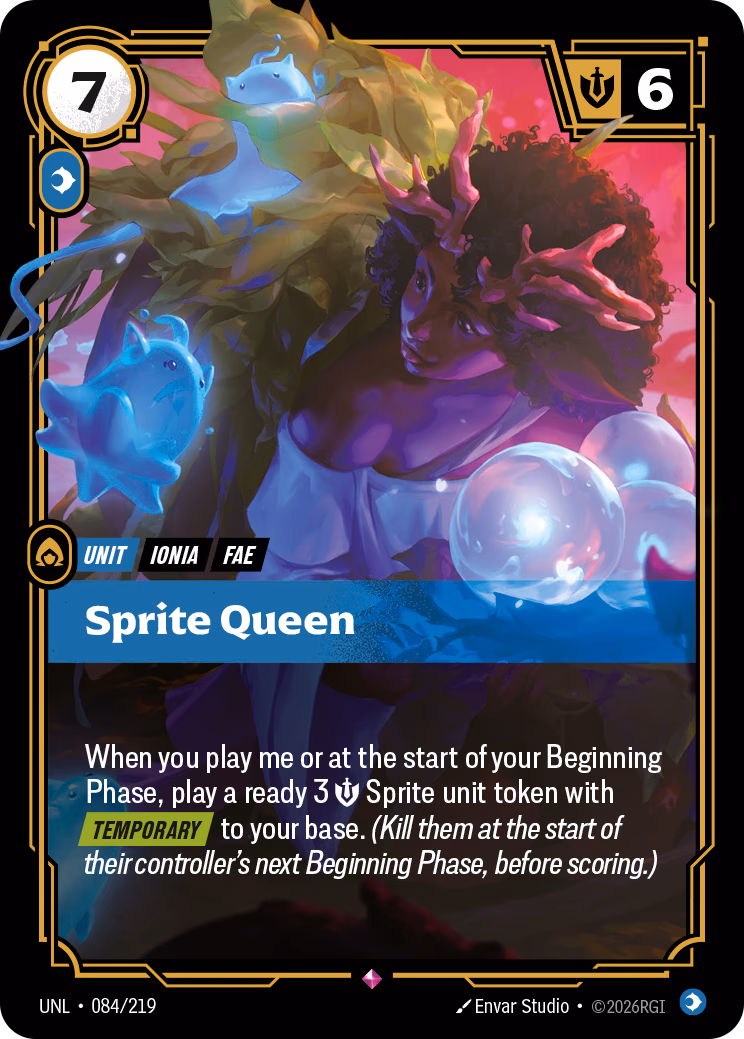 Sprite Queen UNL-084/219 Riftbound card