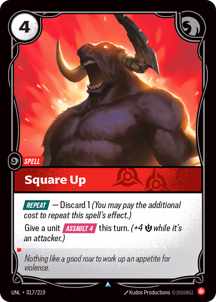 Square Up UNL-017/219 Riftbound card