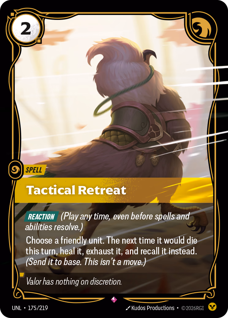 Tactical Retreat UNL-175/219 Riftbound card