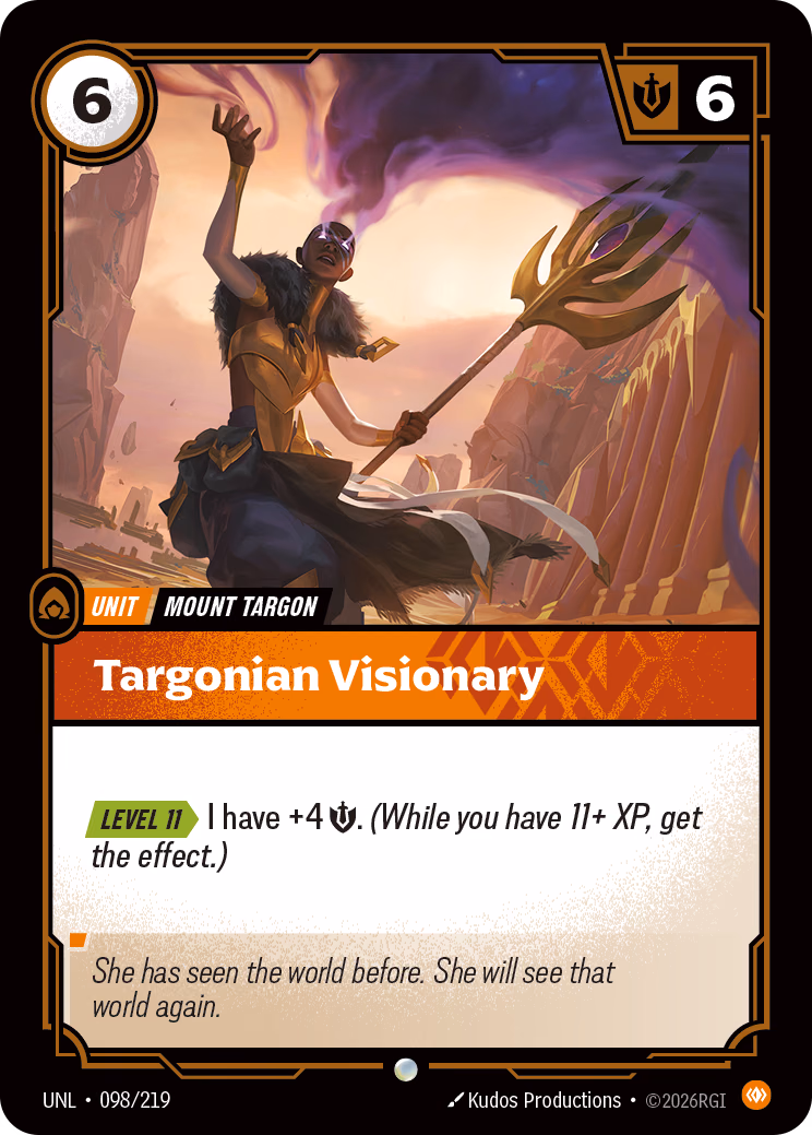 Targonian Visionary UNL-098/219 Riftbound card
