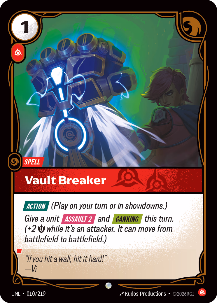 Vault Breaker UNL-010/219 Riftbound card