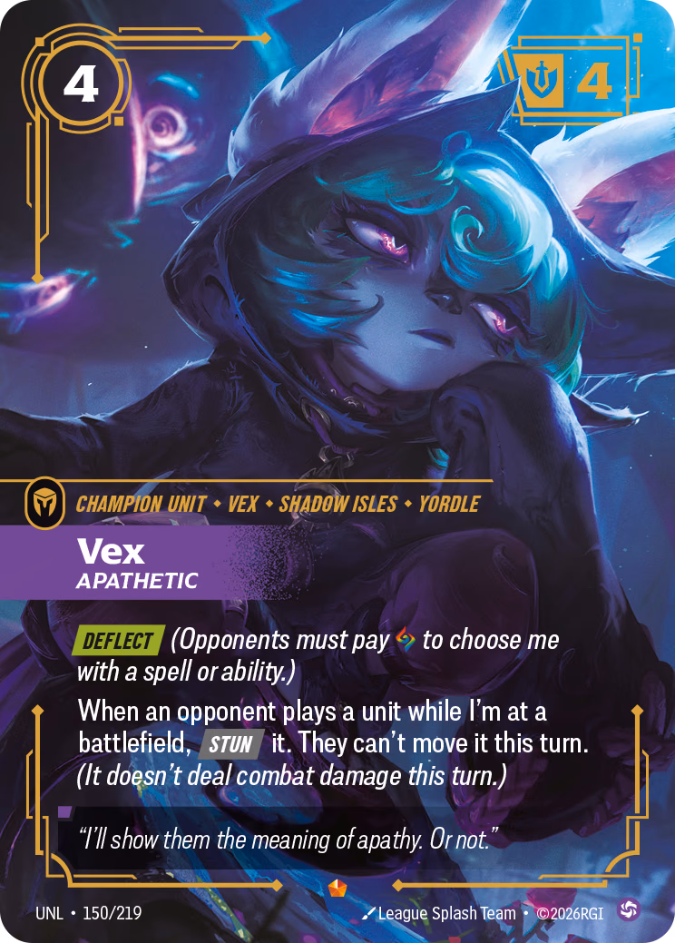 Vex, Apathetic UNL-150/219 Riftbound card