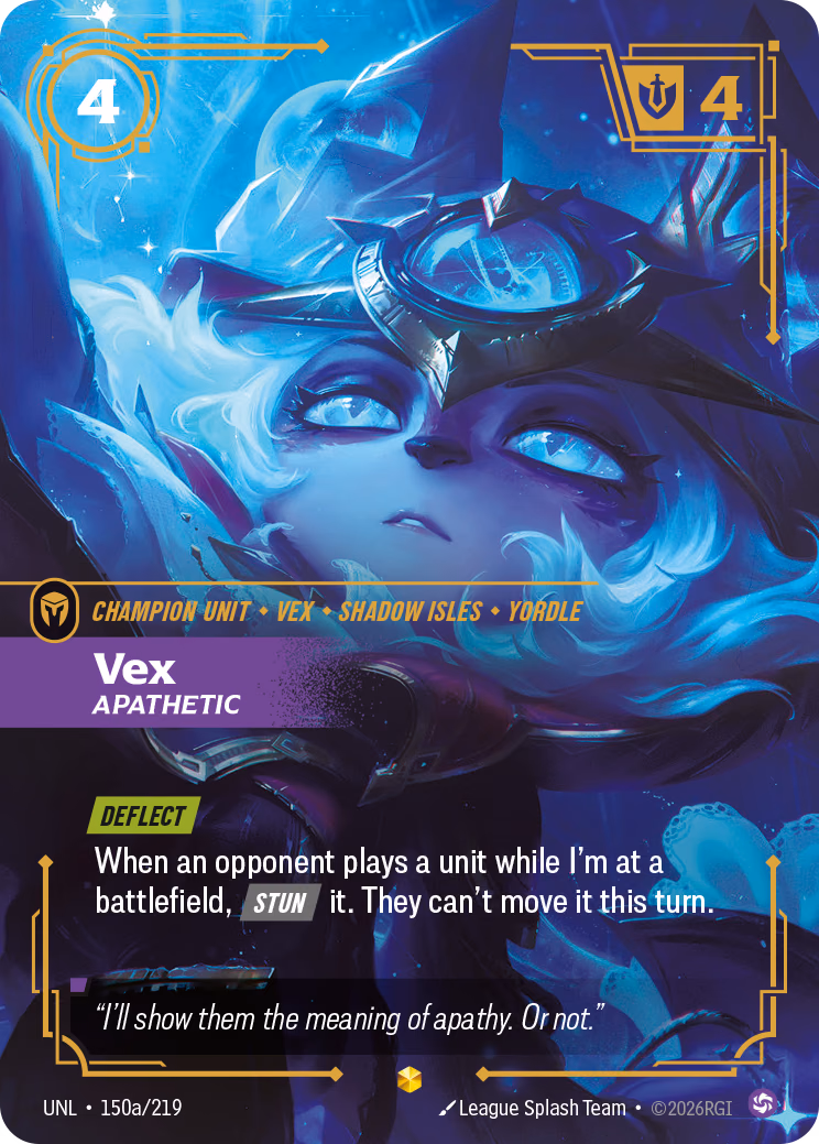 Vex, Apathetic UNL-150a/219 Riftbound card